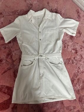 rag & bone Off-White Denim Shirt Dress – Size M